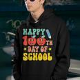 Groovy 100 Day Of School Teachers Kids Happy 100 Days Boys Youth Hoodie