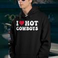I Love Hot Cowboys I Heart Hot Cowboys Groovy Western Rodeo Youth Hoodie
