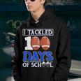I Tackled 100 Day Of School Football Boy 100Th Day School Youth Hoodie