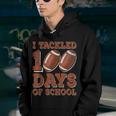 I Tackled 100 Days Of School Football 100Th Day Boys Youth Hoodie