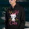 Just A Girl Who Loves Cats Cute Cat Lover Boys Girls Youth Hoodie