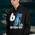 Kids 6Th Birthday DinosaurRex For 6 Year Old Boys Youth Hoodie