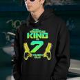 Kids Lasertag King Is 7 Years Old Birthday Party Shirt Gift Idea Youth Hoodie