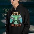 Level 30 Unlocked 30Th Birthday Gamer Gifts 30 Year Old Male Youth Hoodie
