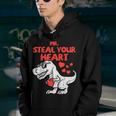 Mr Steal Your Heart Dinosau Funny Valentines Day Boys Gifts Youth Hoodie