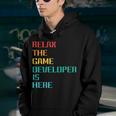 Relax The Game Developer Is Here Professional Game Dev Youth Hoodie