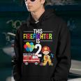 This Firefighter Is 2 2Nd Birthday Fire Truck Fireman Boys Youth Hoodie