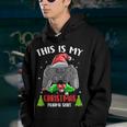 This Is My Christmas Pajama Santa Hat Gamer Video Game Youth Hoodie