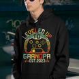 Video Game Level Up To Grandpa 2023 New Dad Fathers Day Youth Hoodie