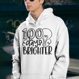 100 Days Brighter Happy 100 Days Of School Back To School Youth Hoodie