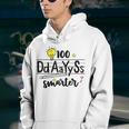 100 Days Smarter 100Th Day Of School Outfit English Teacher Youth Hoodie