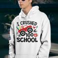 I Crushed 100 Days Of School Happy 100 Day Of School Youth Hoodie