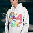 Kids 4 Year Old Dabbing Unicorn 4Th Birthday Girl Kids Girls Youth Hoodie