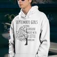 Womens September Girls Are Sunshine Mixed With A Little Hurricane Youth Hoodie