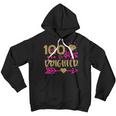 100 Days Brighter Girls Student 100 Day Of School Youth Hoodie