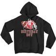 8Th Birthday Outfit Boy Football Four 8 Year Old Funny Youth Hoodie