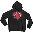 Baseball Heart Vintage Valentines Day Shirt For Kids Boys Youth Hoodie