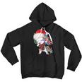 Dabbing Unicorn Santa Hat Christmas Funny Gifts Kids Girls Youth Hoodie