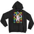 Flossing Unicorn 100 Day Of School 100 Days Smarter Girls V2 Youth Hoodie