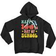 Groovy 100 Day Of School Teachers Kids Happy 100 Days Boys Youth Hoodie