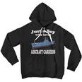 Just A Boy Who Loves Aircraft Carrier Uss Hornet Cv-8 Youth Hoodie