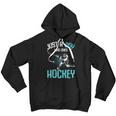Just A Boy Who Loves Hockey Player Ice Hockey Kids Boys Youth Hoodie
