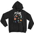 Kids 5 Year Old Outer Space Birthday Shirt Solar Planets 5Th Gift Youth Hoodie