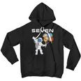 Kids 7 Year Old Outer Space Birthday Party 7Th Birthday Shirt B Youth Hoodie