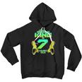 Kids Lasertag King Is 7 Years Old Birthday Party Shirt Gift Idea Youth Hoodie