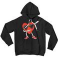 Valentines Day Dabbing Heart Funny Boys Girls Kids Dab Youth Hoodie