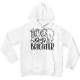100 Days Brighter Happy 100 Days Of School Back To School Youth Hoodie