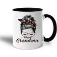 Blessed Grandma Messy Bun Women Happy Easter Mothers Day Accent Mug