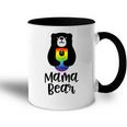 Lgbt Mom Mama Bear Mothers Gift Rainbow Gift For Womens Accent Mug