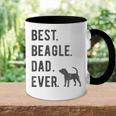 Best Beagle Dad Ever Funny Beagle Dog Lovers Dad Gift Gift For Mens Accent Mug