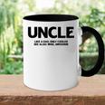 Funny Uncle Definition Like Dad Only Cooler Best Uncle Ever Accent Mug