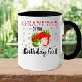 Grandma Of The Birthday Girl First Birthday Strawberry Party Accent Mug