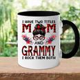I Have Two Titles Mom And Grammy Red Buffalo Mothers Day Gift For Womens Accent Mug