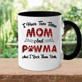 I Have Two Titles Mom And Pawma Mama Aunt Grandma Gift For Womens Accent Mug