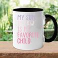 My Son In Law Is My Favorite Child Funny Family Humor Retro Gift For Womens Accent Mug