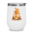 Funny Fall Gnomes Autumn Gifts Wine Tumbler