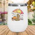 Funny Fall Just A Girl Who Love Fall Wine Tumbler
