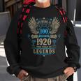 100 Jahre Legende Sweatshirt Männer, Perfektes 1920 Geburtstags-Outfit Geschenke für alte Männer