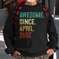 16 Years Old Awesome Since April 2007 16Th Birthday Sweatshirt Gifts for Old Men