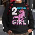 2 Years Old Gifts Two 2Nd Birthday Girl DinosaurRex Party Sweatshirt Gifts for Old Men