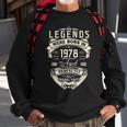 45Th Birthday Gift Vintage Legends Born In 1978 45 Years Old  Men Women Sweatshirt Graphic Print Unisex