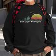 Vintage Port Angeles Washington Sunset Souvenir Print Sweatshirt