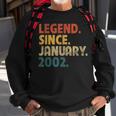 21 Year Old Gift Legend Since January 2002 21St Birthday V2 Sweatshirt Gifts for Old Men