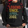 21 Year Old Legend Since April 2002 21St Birthday Sweatshirt Gifts for Old Men