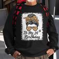 24 Year Old Its My 24Th Birthday Gifts For Her Leopard Women Men Women Sweatshirt Graphic Print Unisex Gifts for Old Men