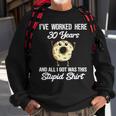 30 Year Work Anniversary Co-Worker Employee 30Th Anniversary  Men Women Sweatshirt Graphic Print Unisex Gifts for Old Men